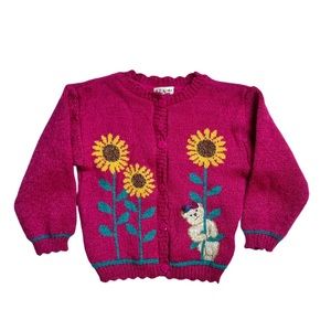 Vintage Toddler Girl Sweater/Cardigan Size 3T